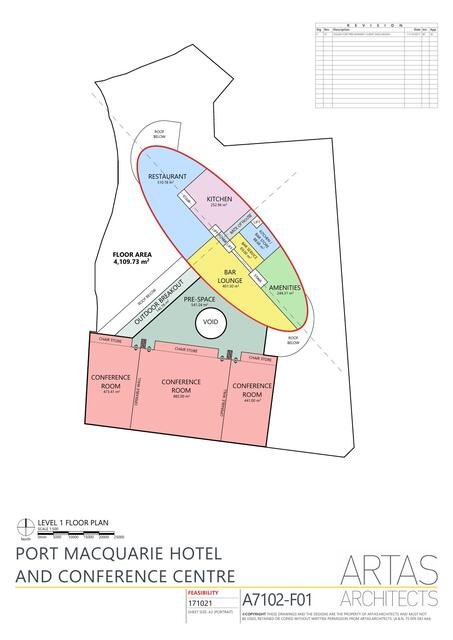 Port Macquarie Hotel & Conference Centre Level 1 Floor Plan